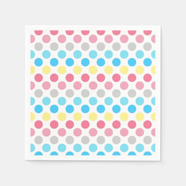 Fett Genderflux Pride Flag Punkte Serviette (Vorderseite)