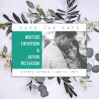 Fett geometrisches Foto Save the Date | Arcadia Gr