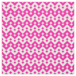 Fett geometrisches Rosa und weiße Backenstoffe Stoff