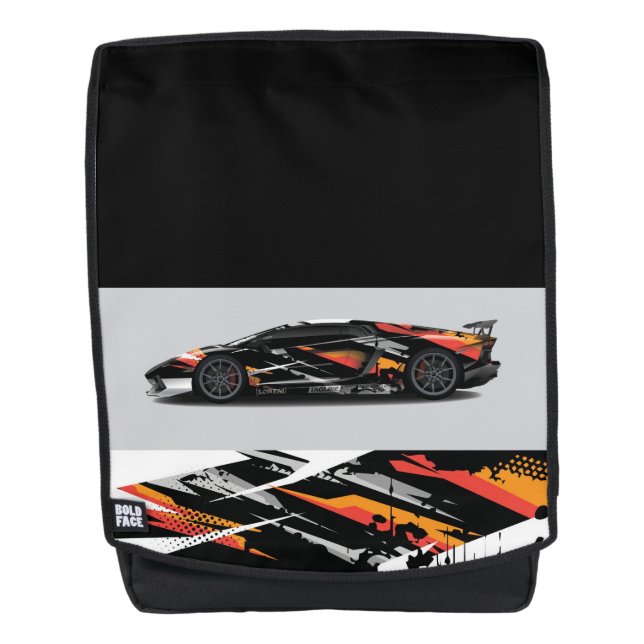 Fett gepolsterter Rucksack für Sportwagen (Vorderseite)