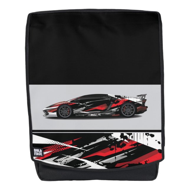 Fett gepolsterter Rucksack für Sportwagen (Vorderseite)