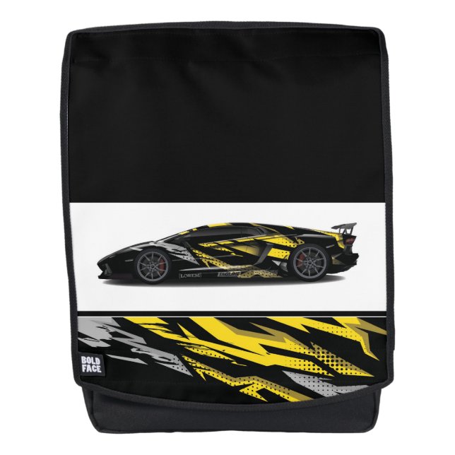 Fett gepolsterter Rucksack für Sportwagen (Vorderseite)