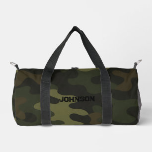 Fett getarnt erdige Grüntöne Brauntöne Personalisi Duffle Bag