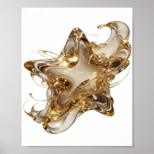 Fett Gold GOLDENER STERN Maßgeschneidertes Design Poster