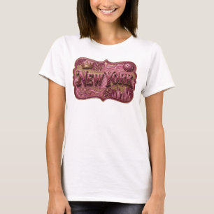 Fett Gold NEW YORK Grafik-T-Shirt T-Shirt