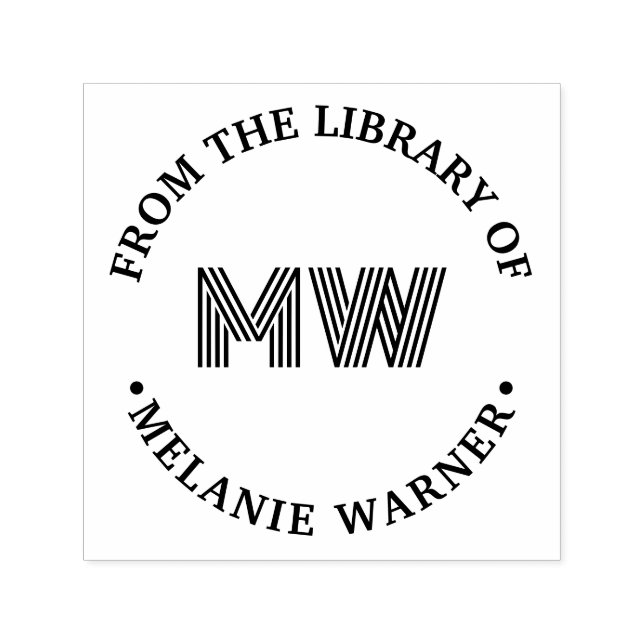 Fett Grafik 2 Anfangsbuchname Permastempel (Design)