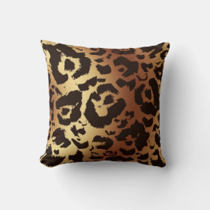 Fett Grafik Wild Cat Print Hintergrund Kissen