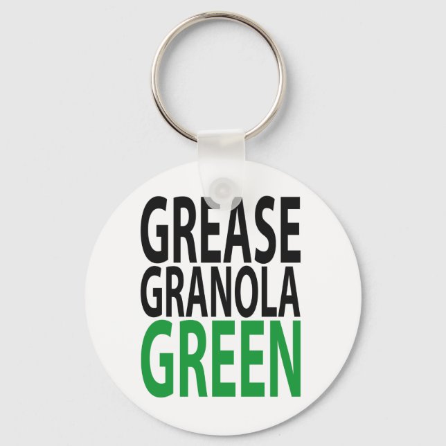 Fett, Granola, GREEN! Schlüsselanhänger (Vorderseite)