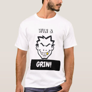 Fett grinsender Cartoon - Win & Grin T-Shirt