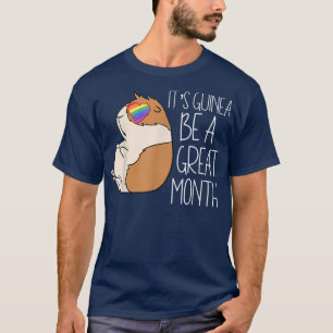 Fett Guinea Pig LGBTQ Gay Pride Monat seine Gui T-Shirt