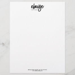 Fett handgeschriebenes Brush-Skript Briefbogen