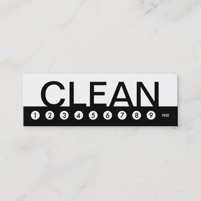 Fett-HAUS CLEANING Kundenbindung Treuekarte (Vorderseite)