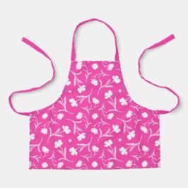 Fett Helles Blumenmuster Lila Pink Niedlich Girl Schürze