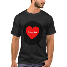 Fett Herz "I Liebe You" Design