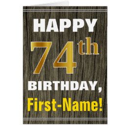 Fett, Imitate Holz, Imitate Gold 74. Geburtstag + 