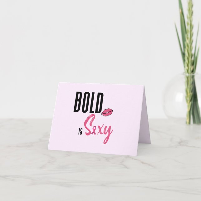 fett ist sexy rosa Karte (Vorderseite)