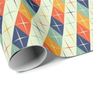 Fett Karo-Wrapping Paper aus dem Mittelalter Geschenkpapier