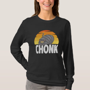 Fett Katzen Meme Chonk Katzenfett Leute Retro Vint T-Shirt