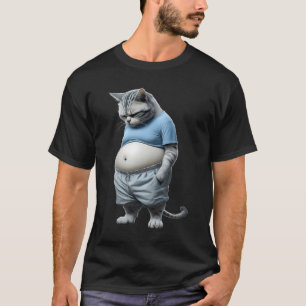 Fett Kitten Chubby Cat Im Sportswear Gefühl T-Shirt