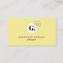 Fett kreatives Monogram Logo Gelbe Soziale Medien