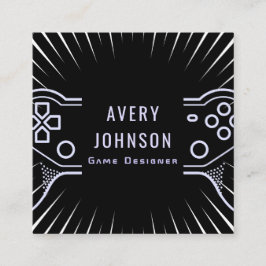 Fett Künstlerisches Gaming Game Testing Joypad Mod Quadratische Visitenkarte