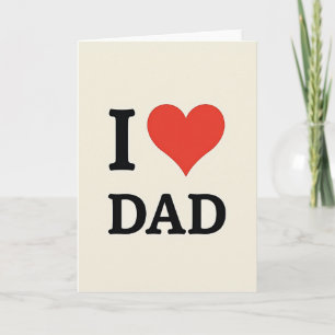 Fett Liebe dich Papa Design Karte