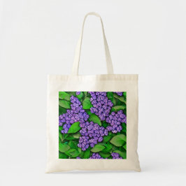 Fett Lilac Blume Leinwand Tasche