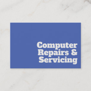 Fett & löschen von Computerreparaturen und Service Visitenkarte