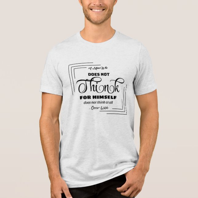 Fett-Message-T-Shirt Tri-Blend Shirt (Vorderseite)
