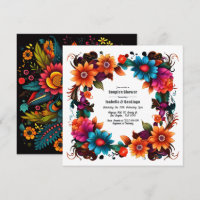 Fett mexikanische Fiesta Floral Couple Dusche