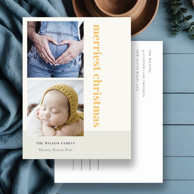 Fett Minimal 2 Foto Gelb Frohe Weihnachten (Von Creator hochgeladen)