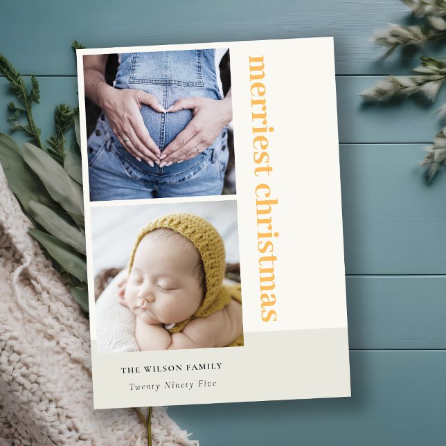 Fett Minimal 2 Foto Gelb Frohe Weihnachten (Von Creator hochgeladen)