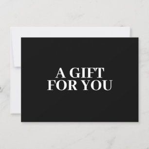 Fett Minimalistisch Luxus Boutique Black Gift Card