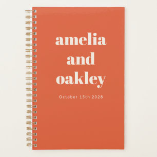 Fett Minimalistische, helle Orange Retro Custom We Planer