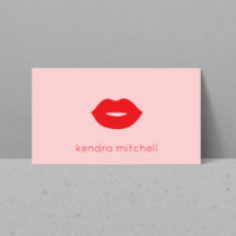 Fett Minimalistische Rot-Lippen-Logos Makeust Arti