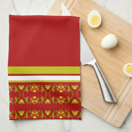 Fett mit dekorativem Druck Geschirrtuch