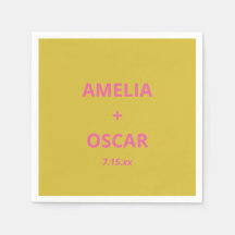 Fett Moderne Chartreuse Rosa Gelbe Hochzeit indivi