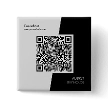Fett moderner Beruflicher QR-Code schwarz und weiß