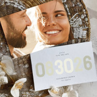 Fett moderner Big Date in Sage Green Foto