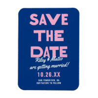 Fett moderner Funky Wedding speichert das Datum