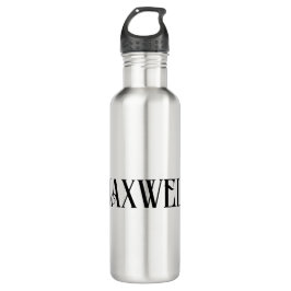Fett Moderner Minimalistischer Vorname oder Famili Edelstahlflasche