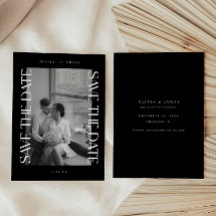 Fett modernes Black Wedding Foto