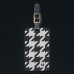 Fett modernes graues Hahnentrittmuster mit Monogra Gepäckanhänger<br><div class="desc">Die schicke, trendige Mode, das moderne Hahnentrittmuster in Schwarz und Grau, dieses kühn überdimensionierte, prächtige Hundezahndesign ist perfekt für coole Geschenke für Männer. Passen Sie das personalisierte Monogramm mit Ihrem Initial an. Sie können auch auf "Anpassen!" Button unter Produkt-Foto klicken, um die Farbe und den Schriftart des Initials zu bearbeiten!...</div>