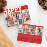 Fett Modernes Red Aight Foto Happy Gold Folien Feiertagskarte<br><div class="desc">Mit dieser einzigartigen und niedlichen, modernen, roten 8-Foto-Happy-Gold-Urlaubskarte senden Sie herzliche Wünsche in dieser Urlaubssaison. Das einfache und minimalistische Design zeichnet sich durch boho-inspiriert Elemente in Goldfolie aus. Dieses Design feiert den festlichen Geist des Dezember und bringt jedem Anlass eine fröhliche und lustige Touch. Die goldenen saisonalen Farben und die...</div>