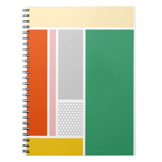 Fett modernes Retro-Farbblockdesign Notizblock (Vorderseite)