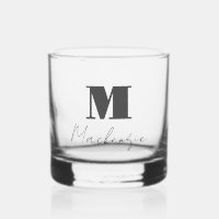 Fett Monogram Initial Extravagant Script Custom Wh