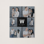 Fett monogramm bearbeitbares Farbfoto Collage Puzz<br><div class="desc">Foto Geschenke machen die besten Geschenke! Einfach mit Ihrem Text und/oder Foto personalisiert für ein individuelles Aussehen. Entworfen von Berry Berry Sweet. Weitere Designs finden Sie unter www.berryberrysweet.com</div>