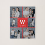 Fett monogramm bearbeitbares Farbfoto Collage Puzz<br><div class="desc">Foto Geschenke machen die besten Geschenke! Einfach mit Ihrem Text und/oder Foto personalisiert für ein individuelles Aussehen. Entworfen von Berry Berry Sweet. Weitere Designs finden Sie unter www.berryberrysweet.com</div>