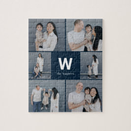 Fett monogramm bearbeitbares Farbfoto Collage Puzz