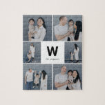 Fett monogramm bearbeitbares Farbfoto Collage Puzz<br><div class="desc">Foto Geschenke machen die besten Geschenke! Einfach mit Ihrem Text und/oder Foto personalisiert für ein individuelles Aussehen. Entworfen von Berry Berry Sweet. Weitere Designs finden Sie unter www.berryberrysweet.com</div>